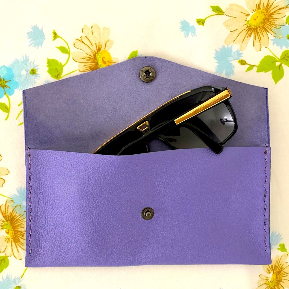 Hand Crafted Light Purple Lilac Wallet Clutch